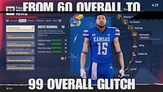 UPDATE! instant max 99 overall glitch in college football 25 road to glory AFTER UPDATE