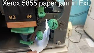 How to Solve Paper Jam in Exit Unit Xerox 5855 #Xerox @AceTechAndTraders