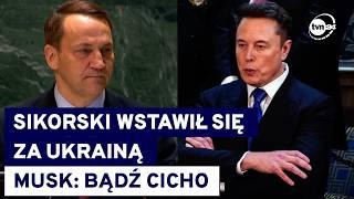 Szłapka o ostrej wymianie zdań między Sikorskim, Muskiem a Rubio. Chodzi o Starlinki @TVN24