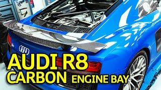 Audi R8 Carbon Fibre Engine Bay Upgrade Kit