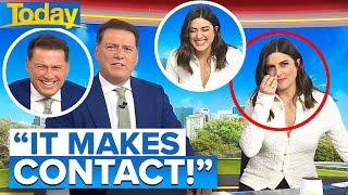 Sarah Abo caught out 'scratching' her nose during ad break | Today Show Australia