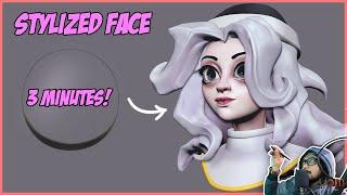 How I Sculpt a Character in 3 minutes | VOIDART SCHOOL