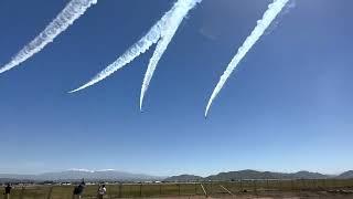 Thunderbirds flying over March Air Reserve Base.