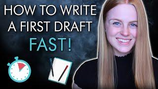 5 Tips for Writing Your First Draft | Battling perfectionism, writing fast, and goals