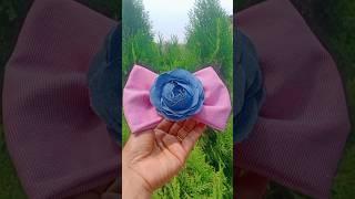 Diy bow  #handmade #bowmaking #bow #diy #creative Day 52/100 days #shorts #ytshorts #craft #art #yt