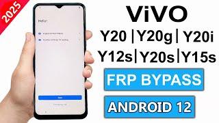 Vivo Y20/ Y12s/ Y20g/ Y20s/ Y20i/ Y12g Frp Bypass/Unlock Google Account Lock Android 12 Without Pc |