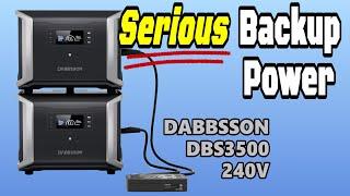 Budget-Friendly, Versatile, Full-Featured:  DABBSSON DBS3500 240V Split-Phase Solution