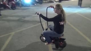 Electric Mini Bike With Ape Hangers