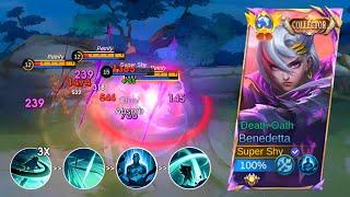 TOP GLOBAL BENEDETTA 1 HP OUTPLAY!!  | MOBILE LEGENDS