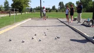 Josh shooting 7/29/12 at Zanesfield Petanque Club