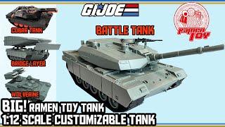 1:12 Scale Hunter Battle Tank (Wolverine, Bridgelayer, Cobra MBT) by Ramen Toy