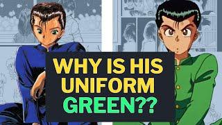 Why Yusuke Has a Green Uniform in the Yu Yu Hakusho Anime