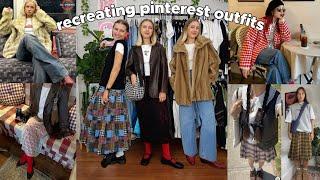 recreating  trendy  pinterest outfits with clothes I already own!