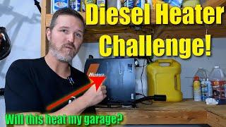 Will this 8kw Diesel Heater warm up my garage?  Let's find out!