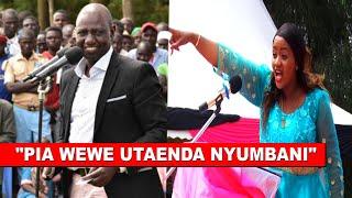 Listen to what fearless Cate Waruguru told Ruto face to face in Nyeri!