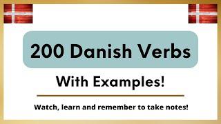Learn 200 Danish Verbs! #Compilation