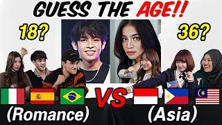 Asia vs Romance! Can They Guess The Filipino Celebrities' Age??