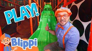 Blippi Indoor Sports Playground | Play For Children | Educational Videos for Kids