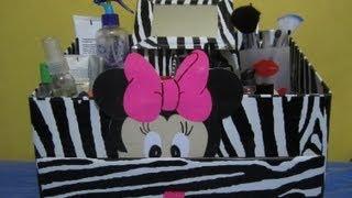 organizador para cosmeticos en animal print.wmv