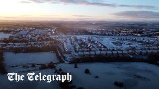 Snow hits England as temperatures set to plunge to -5C