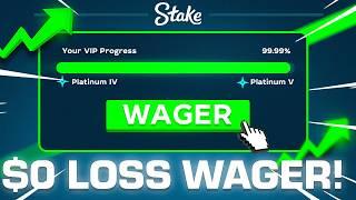 The BEST WAGER STRATEGY on STAKE! (LEVEL UP VIP)