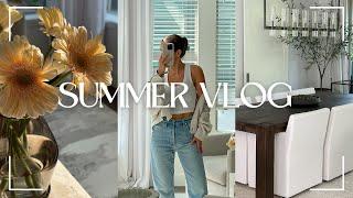 SUMMER VLOG | brunch date, what I’m reading, decorate with me & trader joe’s haul!