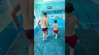 Son and Dad at the swimming pool  Part 1  #swimming #waterpark #sonanddad