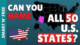 Can you name all 50 U.S. States? USA Game/Quiz/Trivia/Test