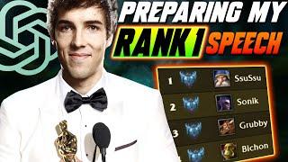 Preparing my victory speech for BNet Rank 1 - WC3 - Grubby