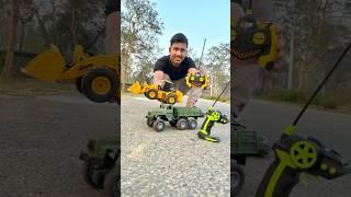 Rc bulldozer and rc army truck 