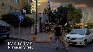 Iran Tehran Walking on Niavaran Street 4k