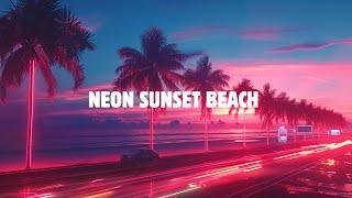 Neon Sunset BeachSynthpop Chillwave Mix - Nostalgic Vibes〔relax / study / work〕