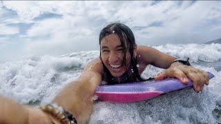 Boogie Boarding At Zuma Beach In Malibu