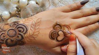 Trending Beautiful Bold Floral Mehndi Design 2024 | Step by Step Tutorial | Henna Fever