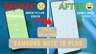 Samsung Note 10 Water damage Phone Repaired. Green Screen Solution. #socialcell