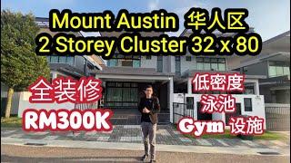 【JB Property 新山房地产】Eco Cascadia @ Mount Austin JB 豪华装修300k大款田子屋️ 双层保安有泳池,Gym 【Johor Bahru Property】