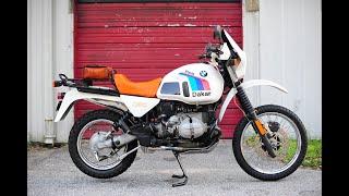 1988 BMW R100GS cold start