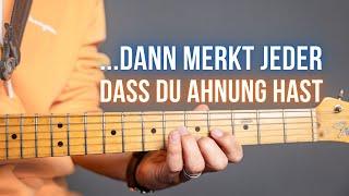 Ein Gitarrensolo zu irgendwelchen Akkorden spielen