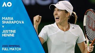 Maria Sharapova v Justine Henin Full Match | Australian Open 2006 Semifinal