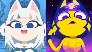 Ankha Zone and Ankha Dance but Cat Shark (Жёлтая египетская кошка )