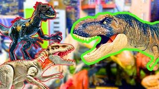 Jurassic World Dinosaurs! Indoraptor, Yangchuanosaurus, Indominus Rex, T-REX & other with scancode