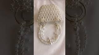 Beautiful Handmade  pearl beaded bag @BeadBeauty # Shorts