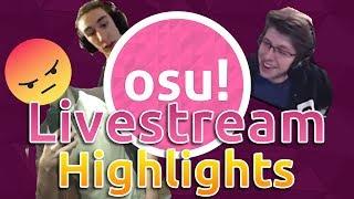 osu! Livestream Highlights | Rafis Mad! Azer breaks the rules!? Bubbleman God Mode!