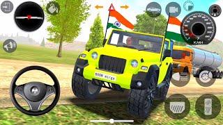 Dollar Song Sidhu Musewala Real Indian New Mode Yellow Thar Offroad Village Driving Gameplay Part24