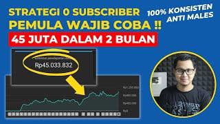 Youtuber Pemula Bisa 100% Konsisten, Strategi Dari 0 Subscriber Hingga 45 Juta Dalam 2 Bulan !