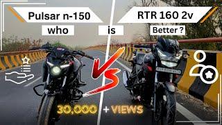 N150 v/s Apache RTR 160  | Akhir kon Jitega | Two Most Affordable Lions In One Frame| @roadkliq