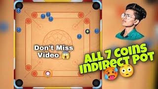 All 7 Coins Indirect Pot Carrom Pool | Carrom pool Trick Shot