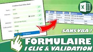 Comment créer un formulaire dynamique et sécurisé sur Excel, sans saisir de code VBA !