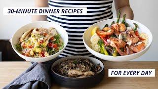 3 Healthy 30 Minute Dinner Recipes