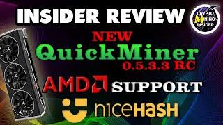 Nicehash FIRST QuickMiner RC with AMD GPU Support | Quick Miner 0.5.3.3 RC |6600XT & 3060 LHR Tested